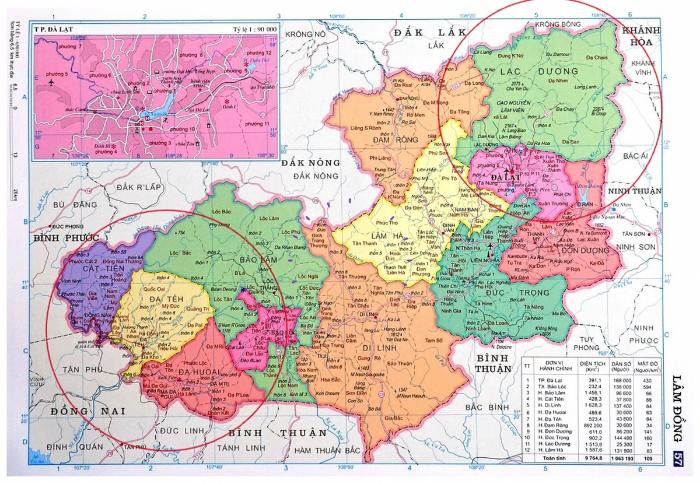 Địa điểm ở Đambri địa bàn Đạ-Huoai
