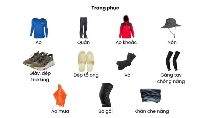 Đồ dùng chuẩn bị khi đi trekking Đồ dùng cần thiết cần có khi đi trekking
