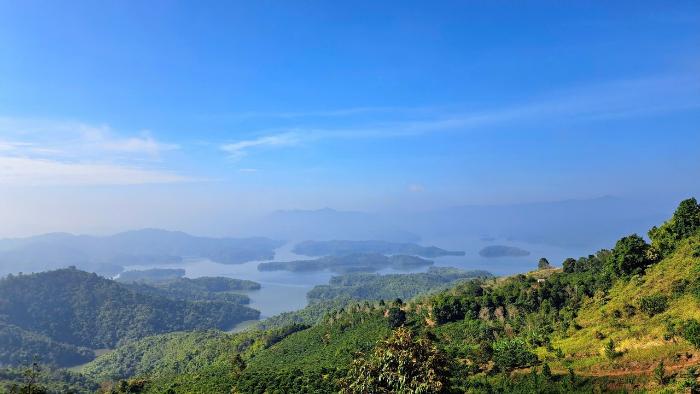 hồ Tà Đùng nhìn từ trên cao
