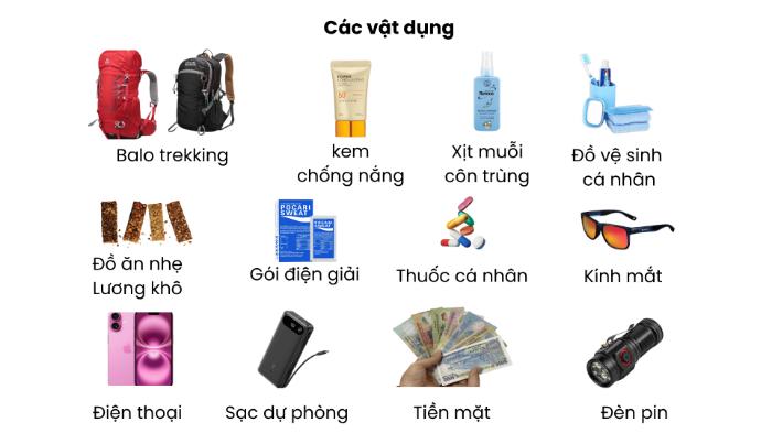 LIST ĐỒ TREKKING